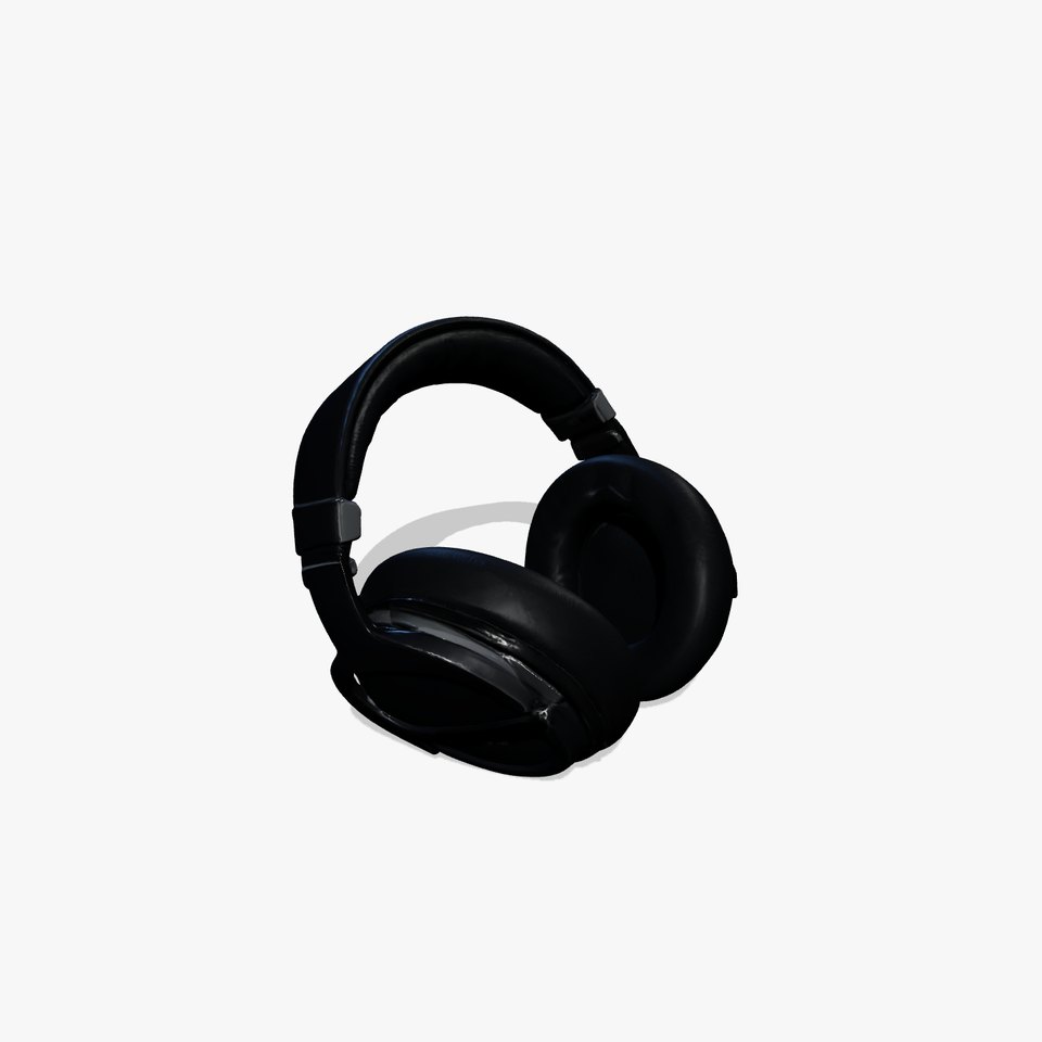 Studio Monitor Headphones 3D model pack