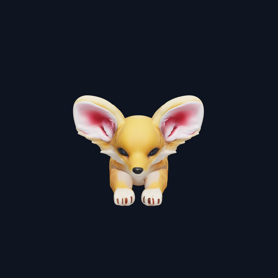 Fennec Fox Plush Relaxer Model Pack