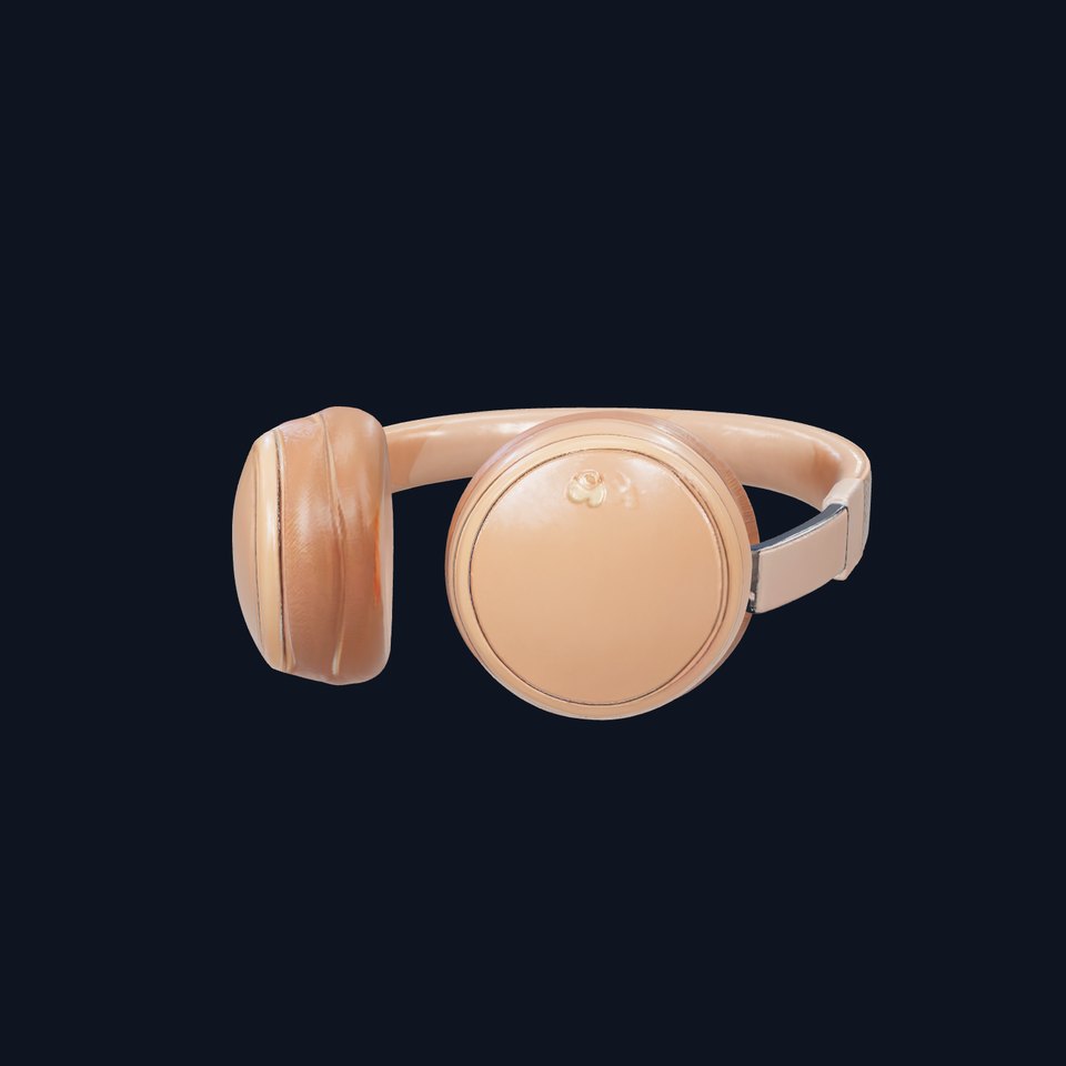 Contemporary Foldable Headphones model pack