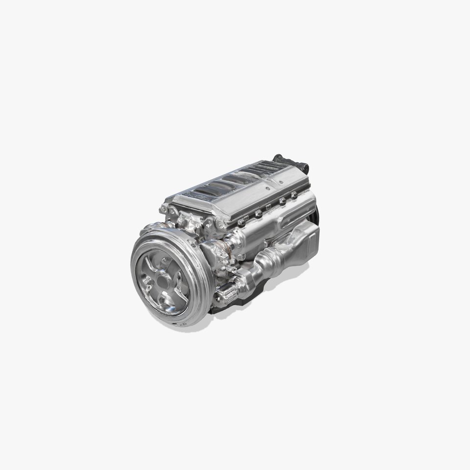 Boxer Flat-4 Engine model pack with detailed cross-braced