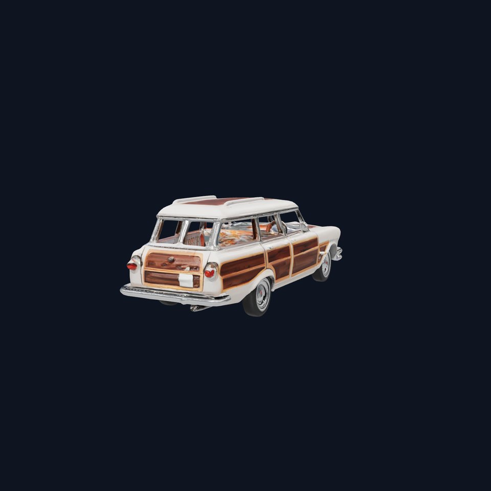 Classic Station Wagon with Woodgrain Detail model pack