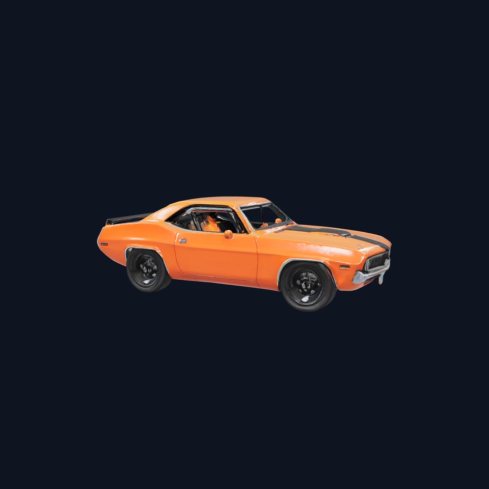 Iconic Retro Muscle Coupe model pack