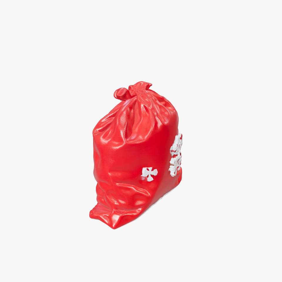 Festive Holiday Gift Sack model pack
