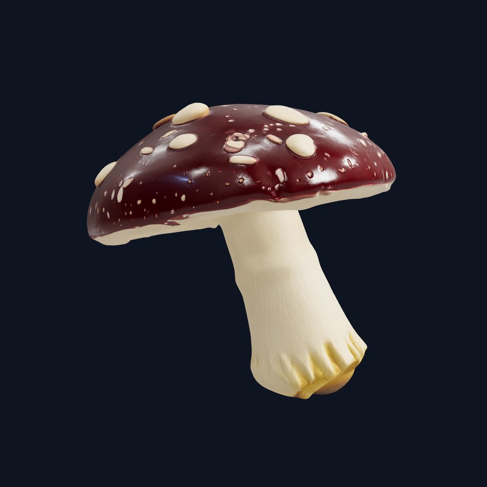 Fairy Tale Toadstool Mushroom model pack