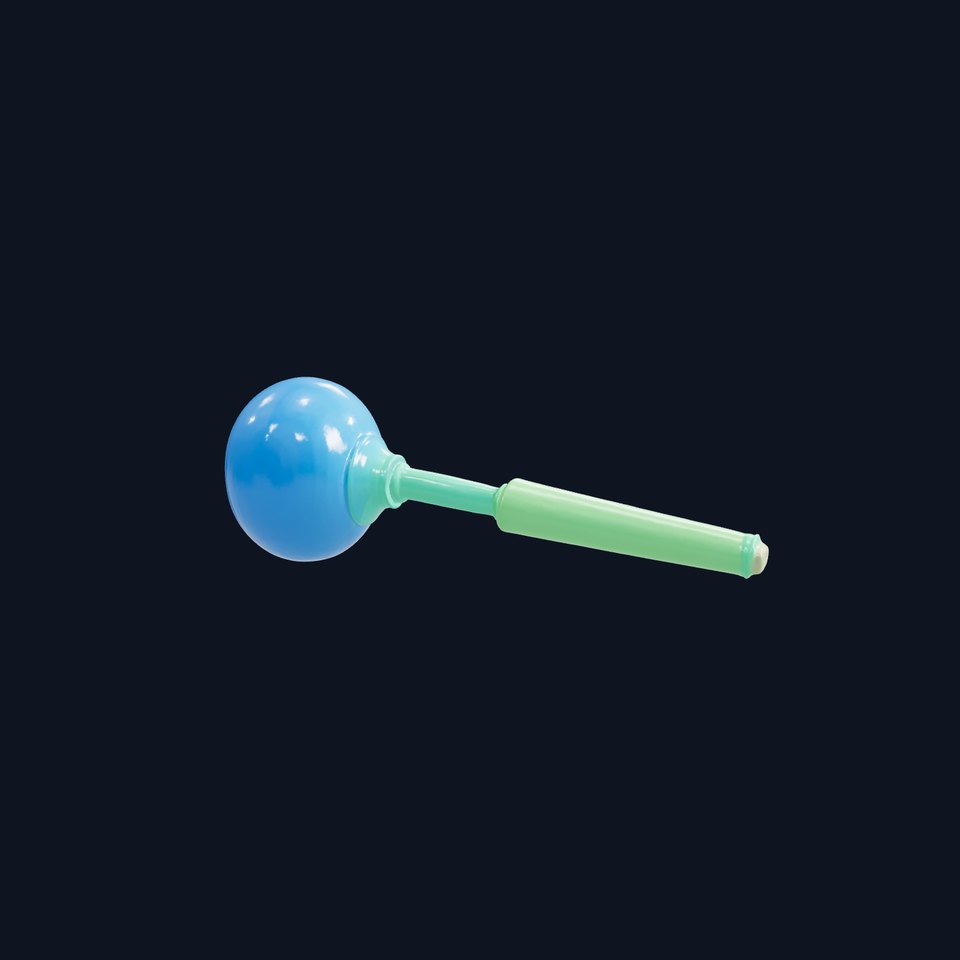 Cartoon Laser Mace with Blue Sphere model pack
