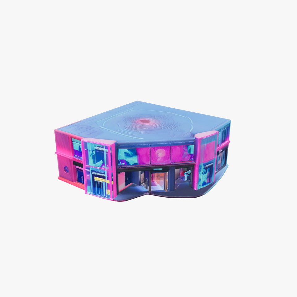 Neon Commercial Center Architecture model pack