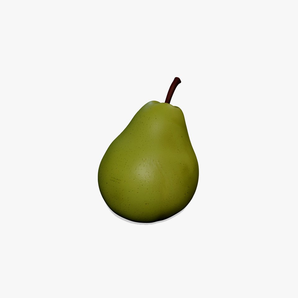 Green Pear Smooth Surface model pack