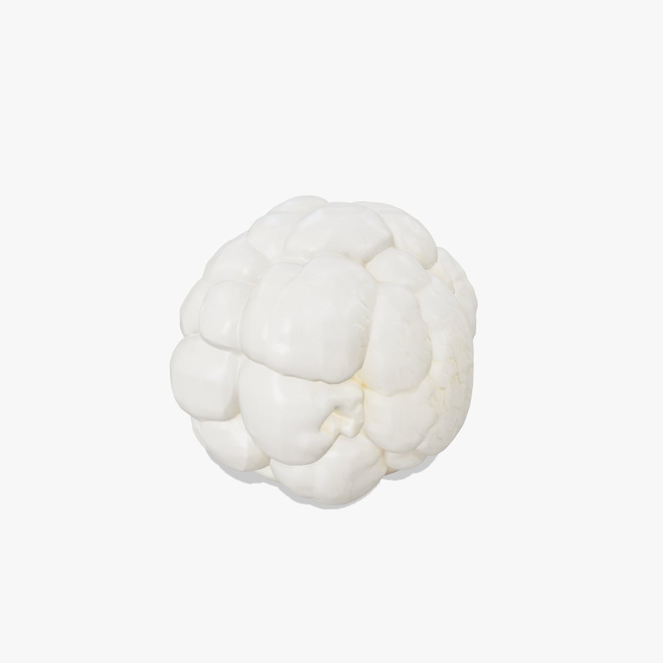 Natural Cauliflower Realistic 3D Model Pack