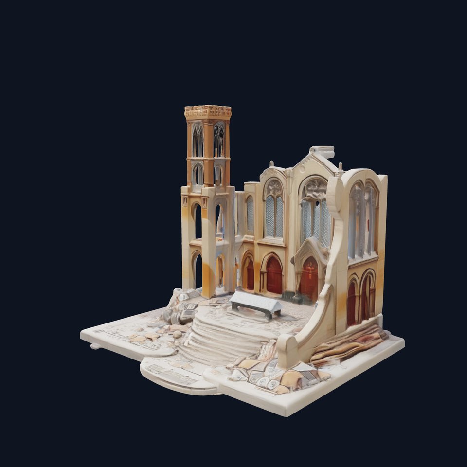 Ruined Cathedral Model Pack with Detailed Textures