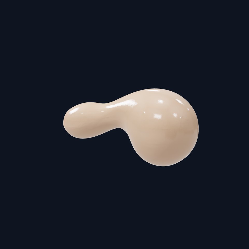 Glossy Metallic Massage Tool model pack