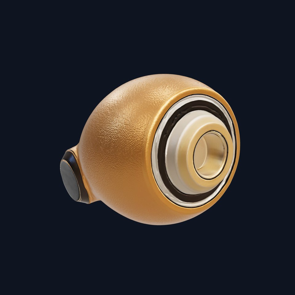 Luxury Compact Pocket Stimulator Gold Finish model pack