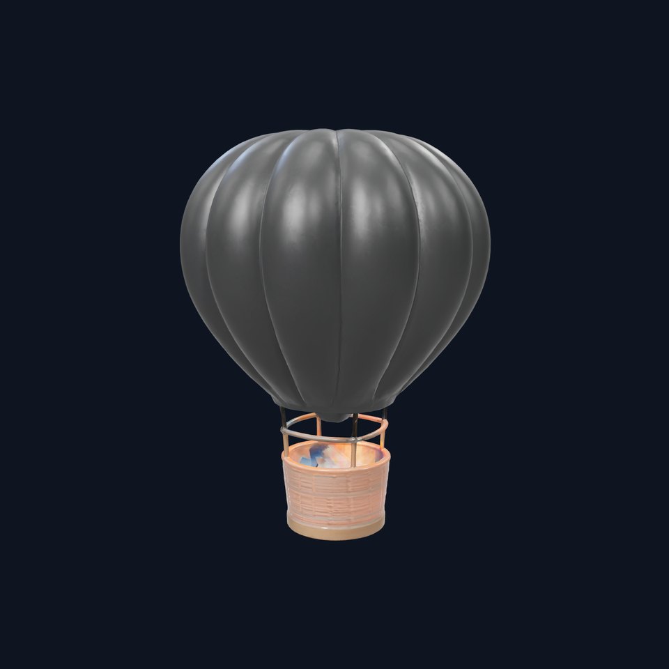 Classic Hot Air Balloon Dark Enigma model pack