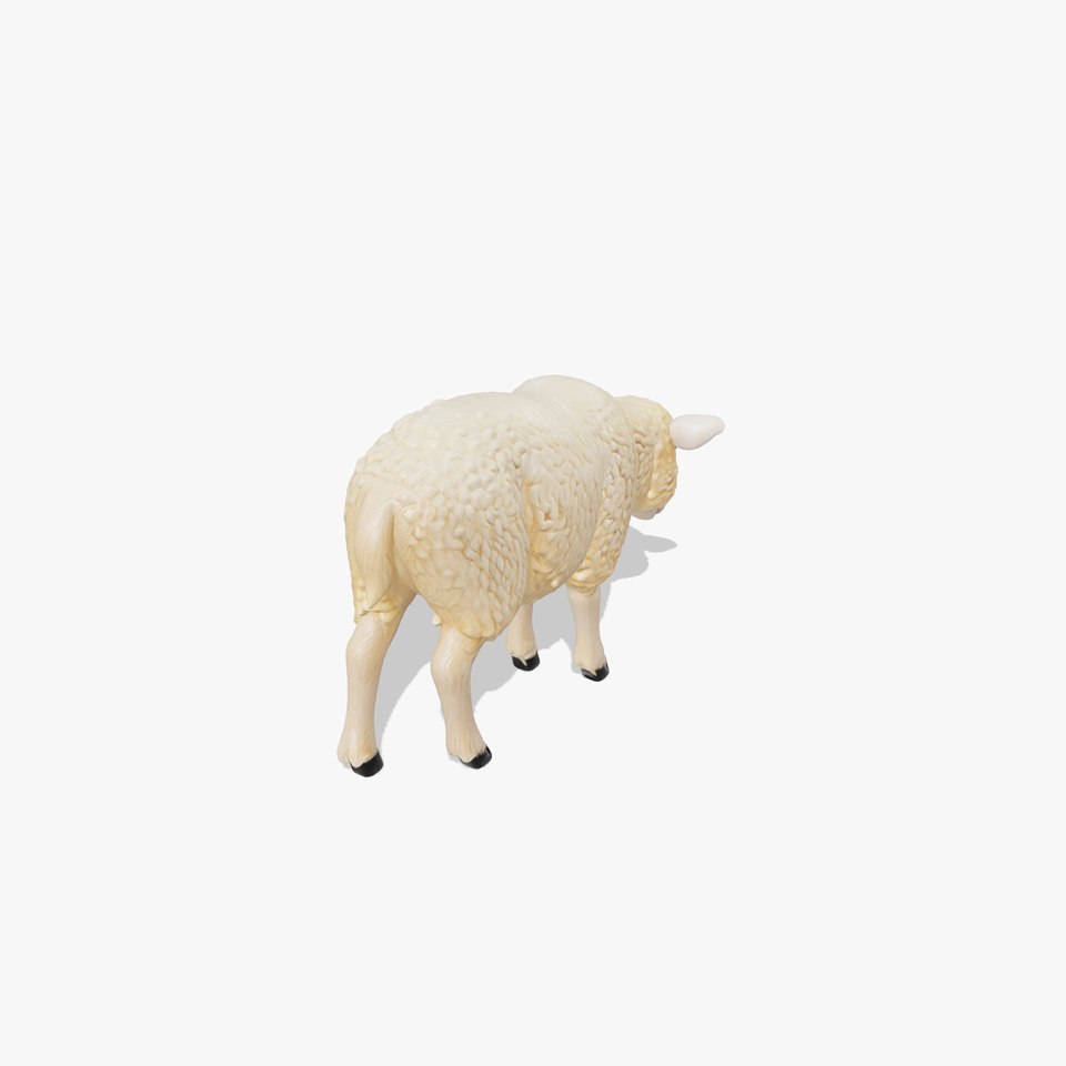Fluffy Sheep Pastoral Scene model pack