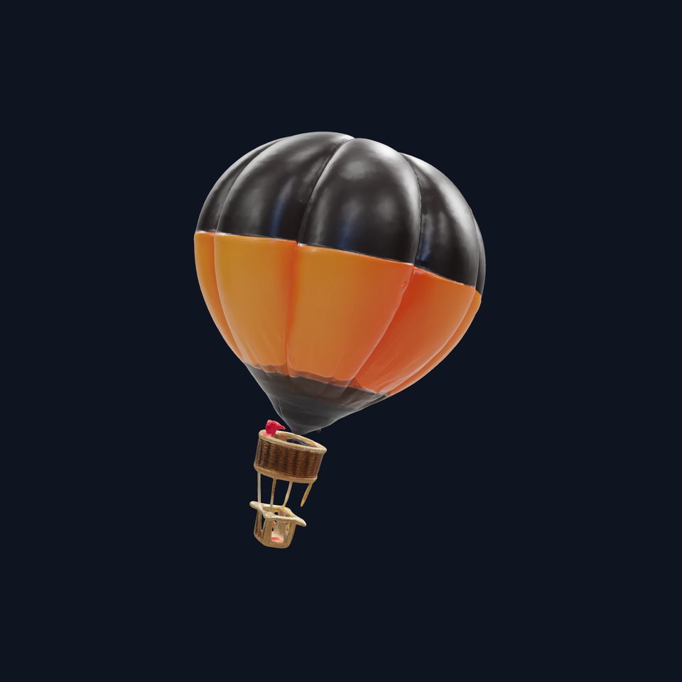 Halloween Hot Air Balloon Model Pack