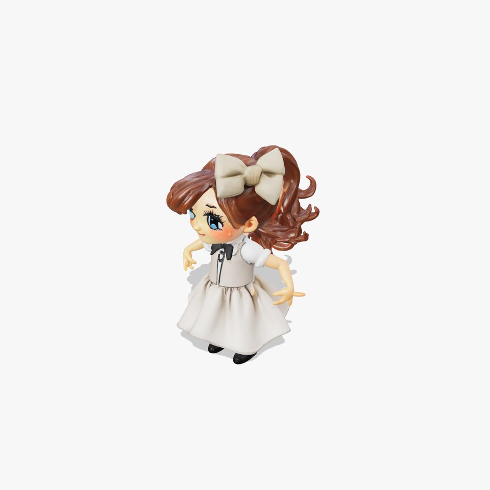 Sassy Twin Sister Doll Character model pack