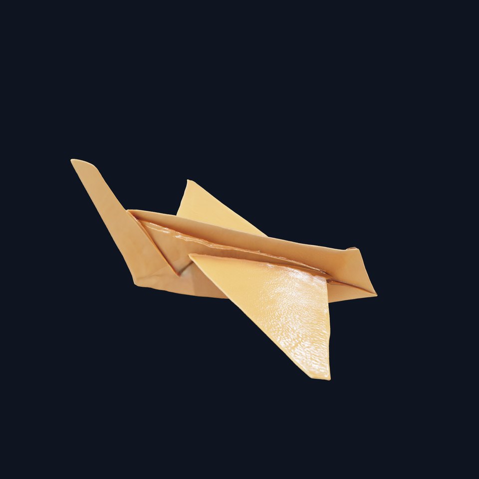 Origami Airplane Natural Design model pack