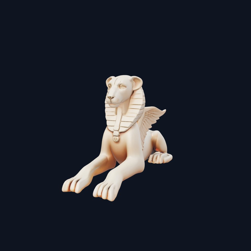 Mystical Sphinx Sculpture model pack