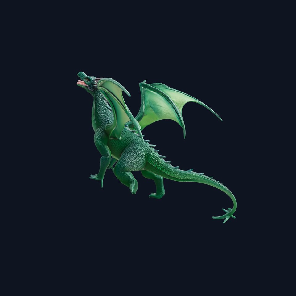 Ancient Wyvern Emerald Scales model pack