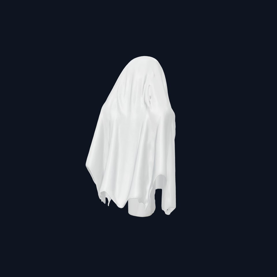 Eerie Ghost with Flowing Sheet model pack