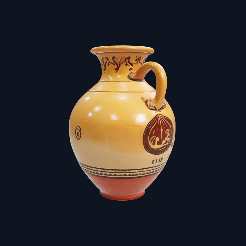 Ancient Greek Amphora Painted Design model pack