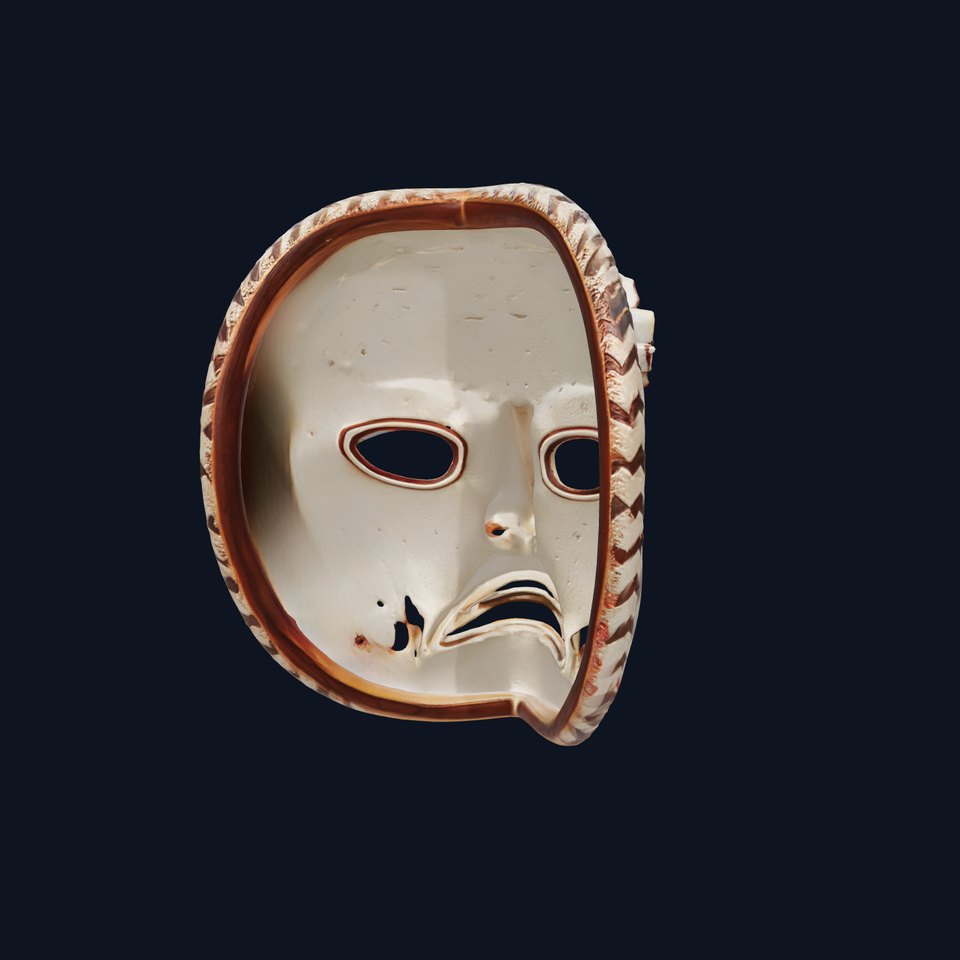 Ancient Ritual Carved Mask model pack