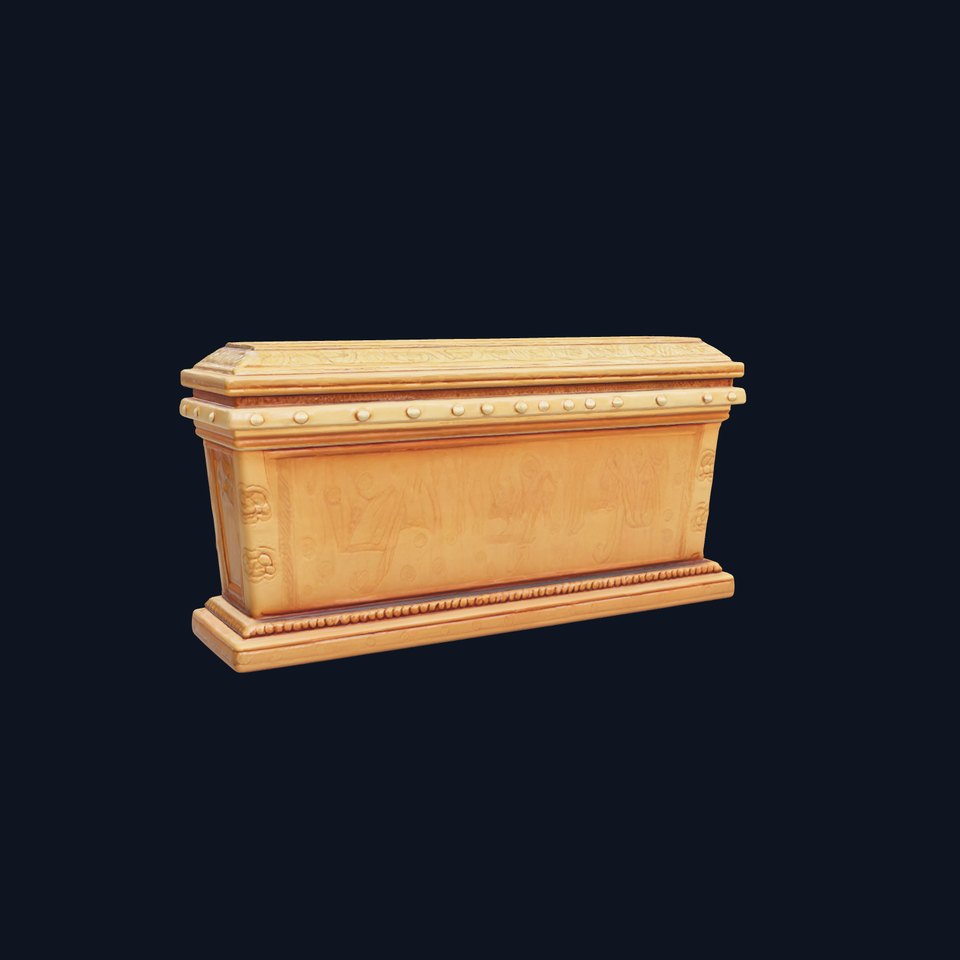 Ancient Egyptian Sarcophagus Sculpture model pack