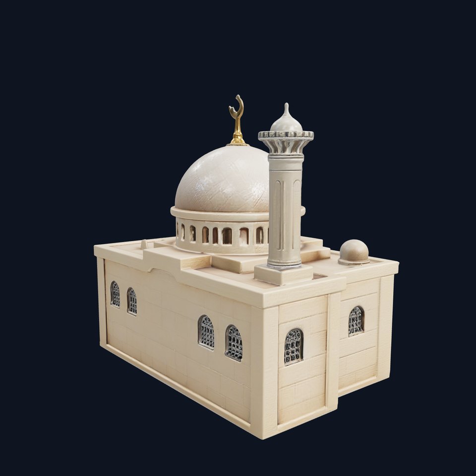 Symmetrical Mosque Arch Design model pack