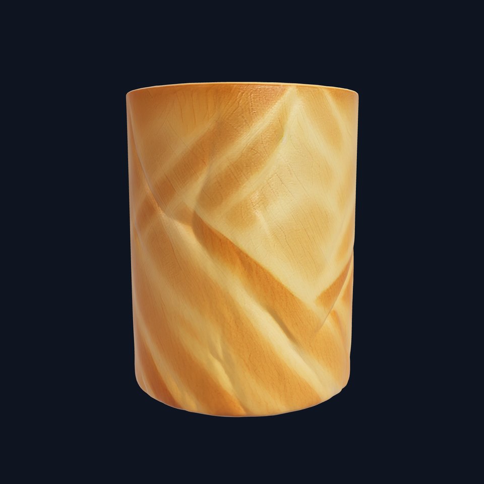 Rustic Symmetrical Candle Holder model pack