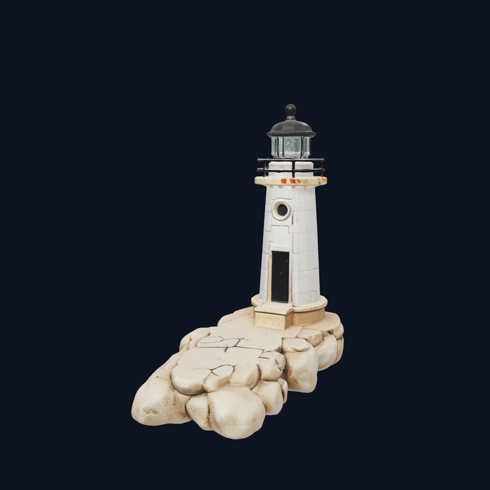 Cracked Coastal Lighthouse model pack