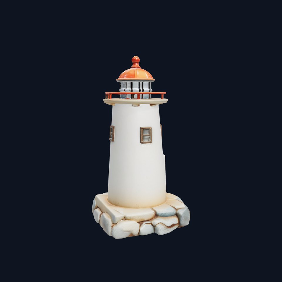 Weathered Lighthouse Architecture model pack