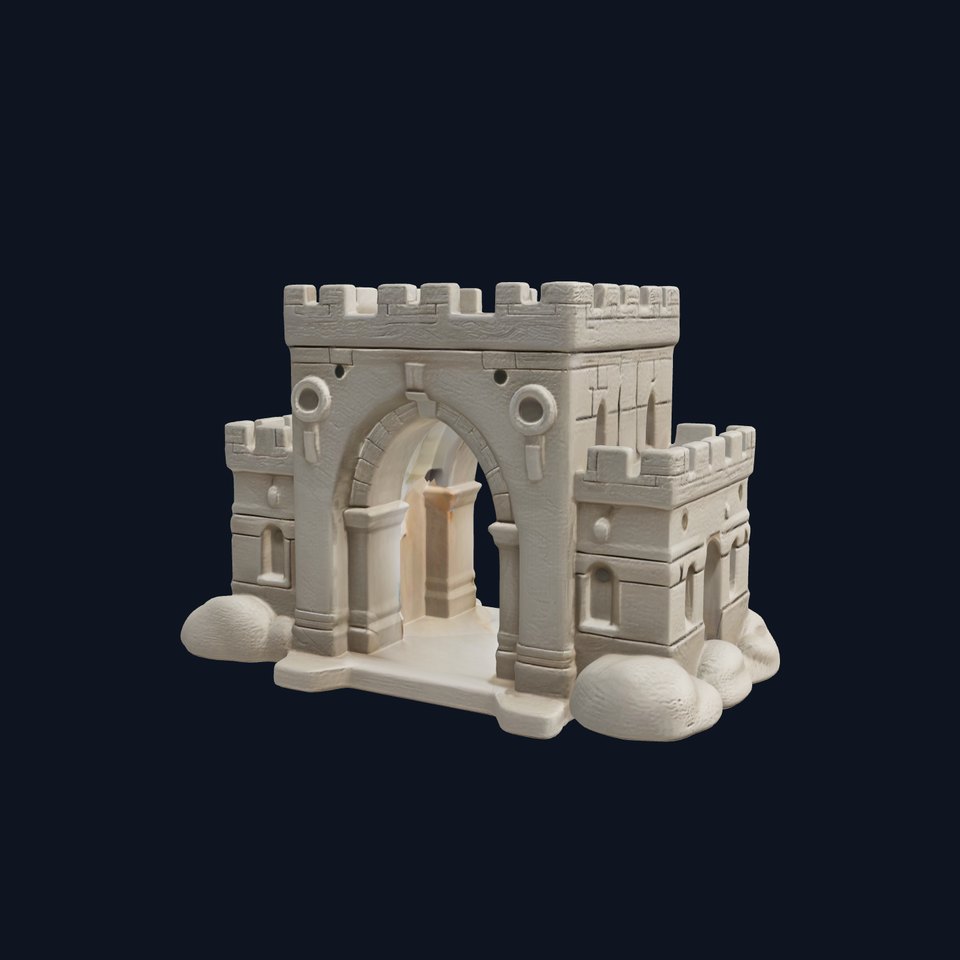 Underwater Castle Archway Design model pack