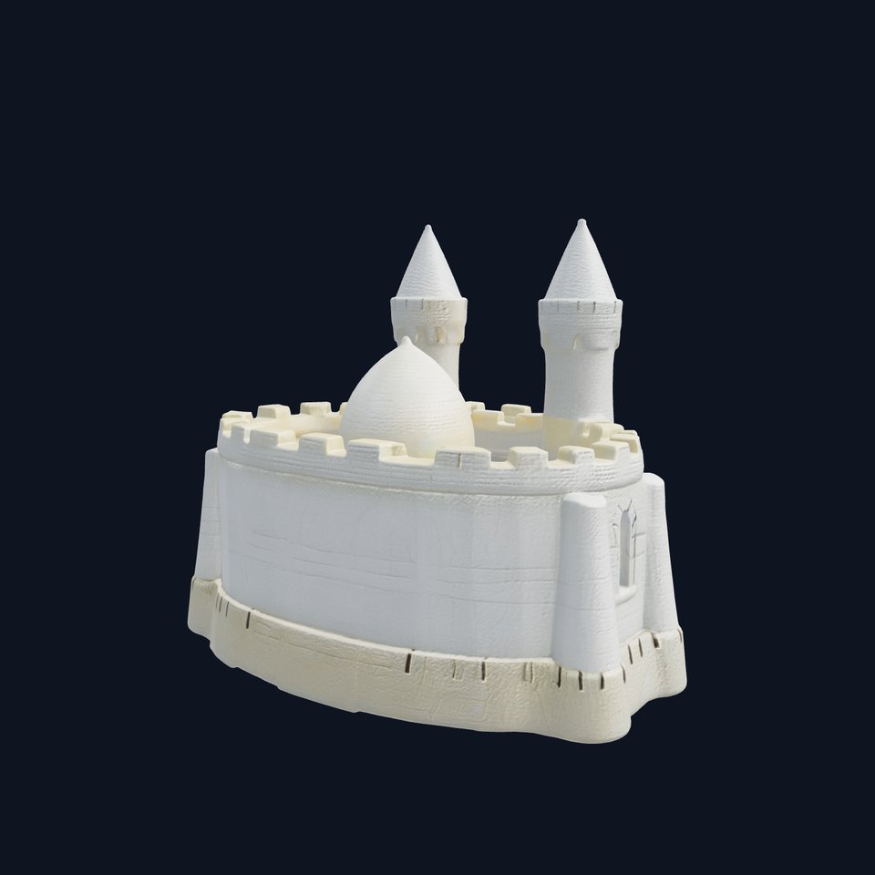 Aquarium Castle Symmetrical Design model pack