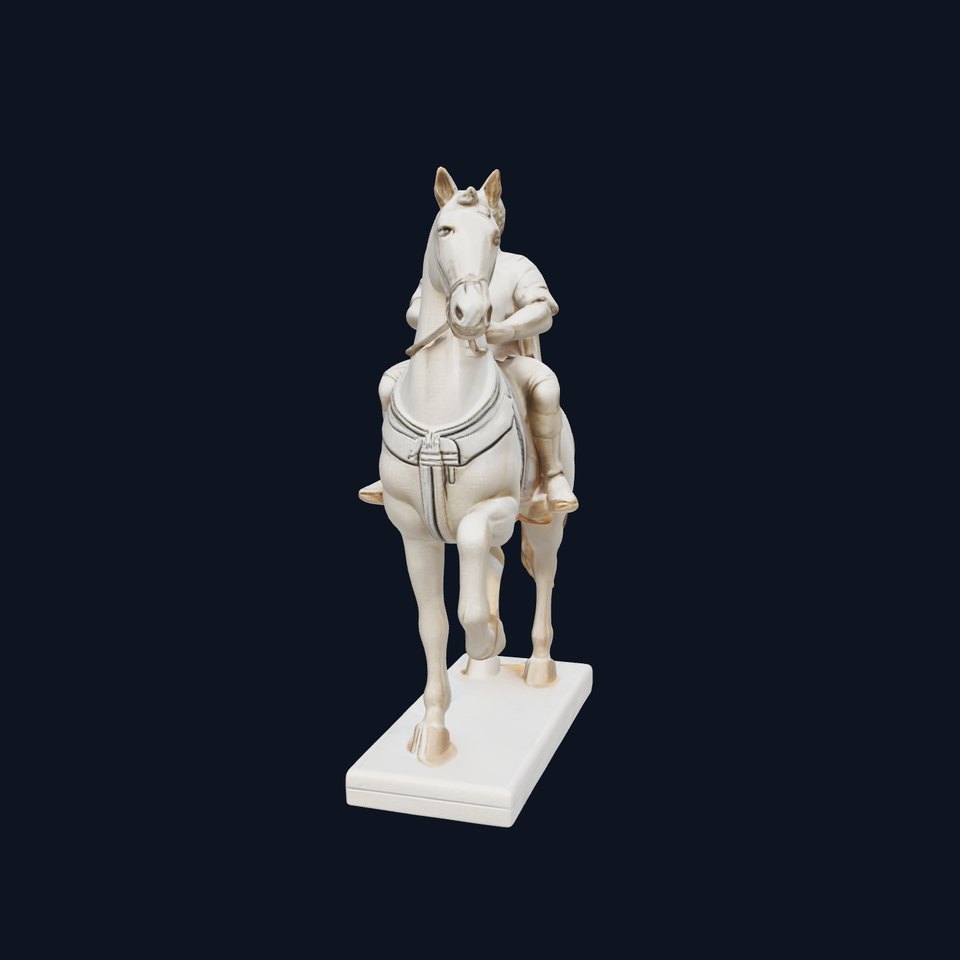Renaissance Horse and Rider Sculpture model pack