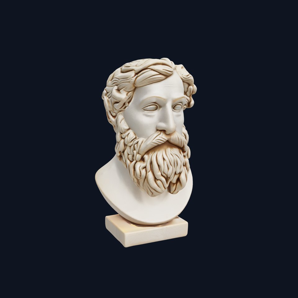 Athenian Philosopher Bust Sculpture model pack