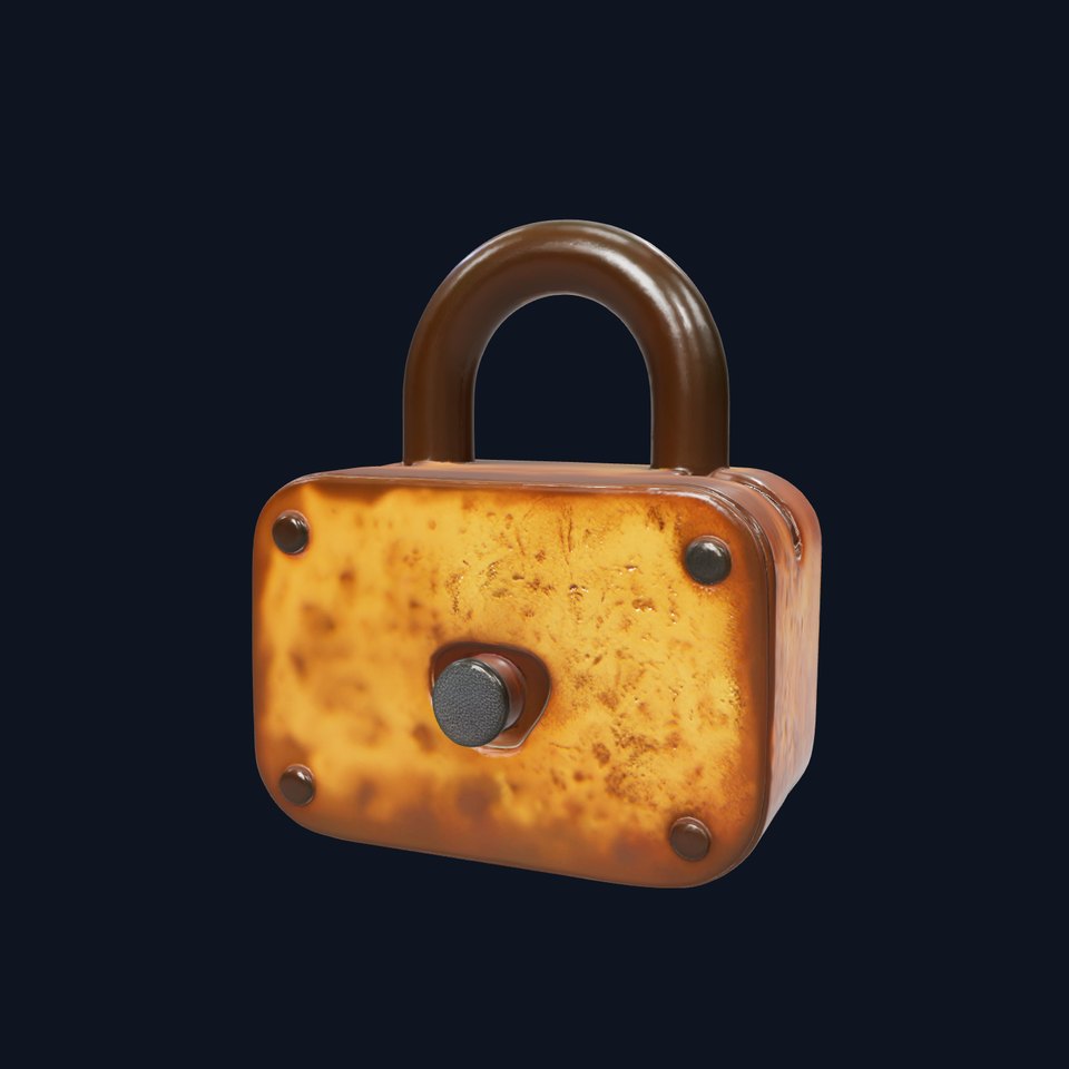 Rusted Metal Lock model pack