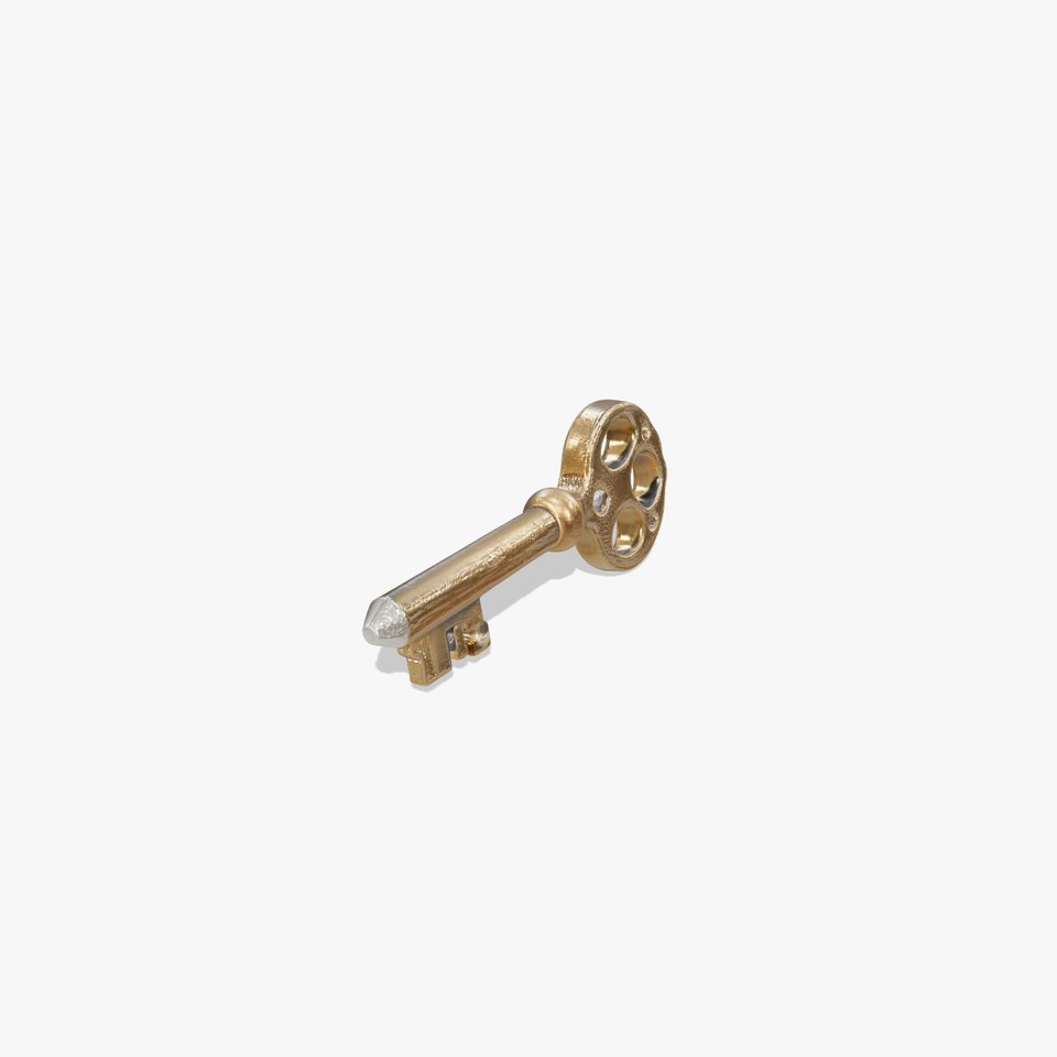 Detailed Ornate Vintage Key model pack