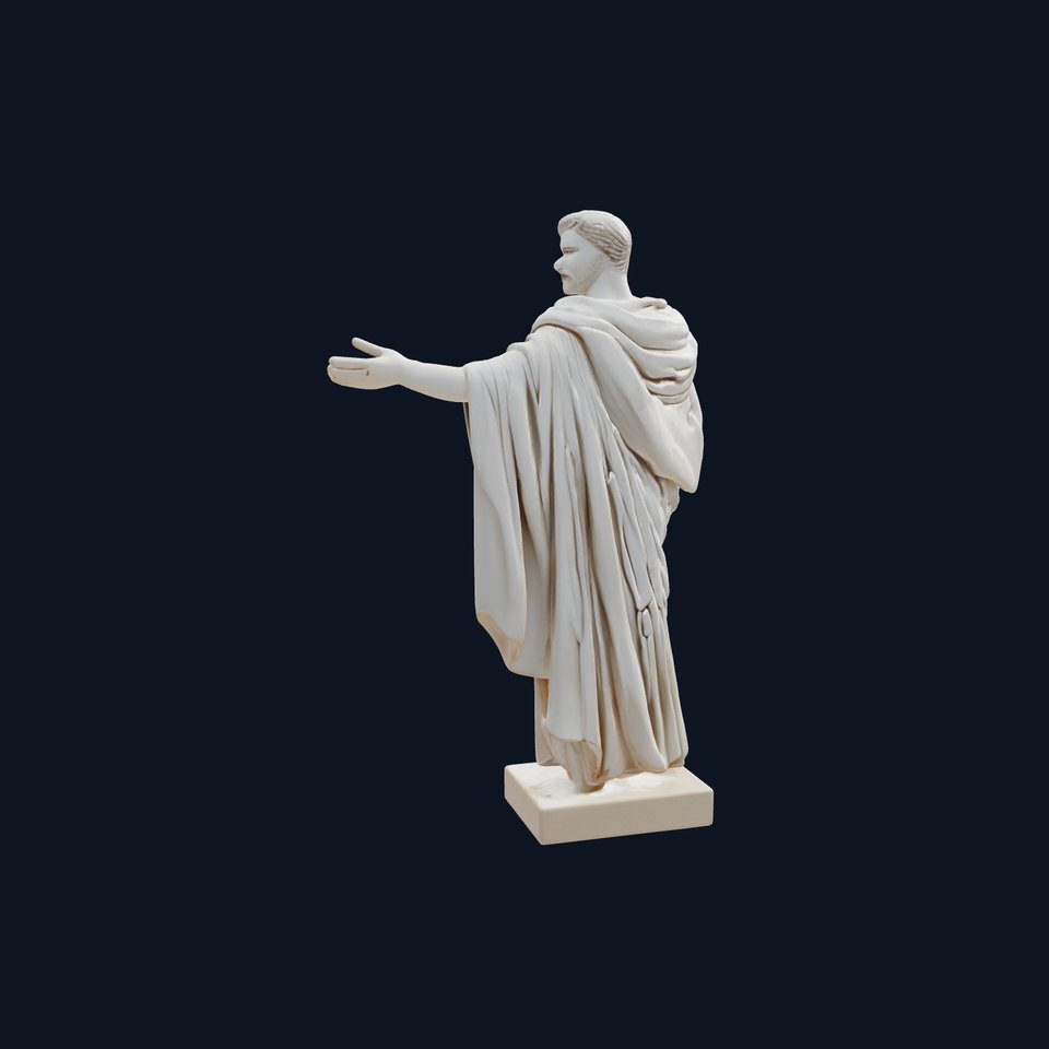 Roman Emperor Statue Toga Sculptural model pack