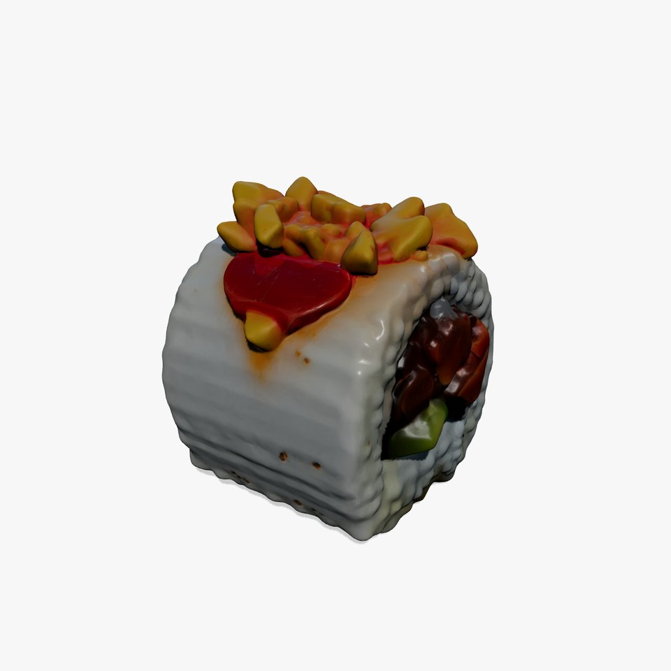 Spicy Tuna Roll Sushi model pack