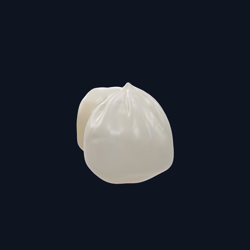 Traditional Mochi Rice Cakes with Fillings model pack