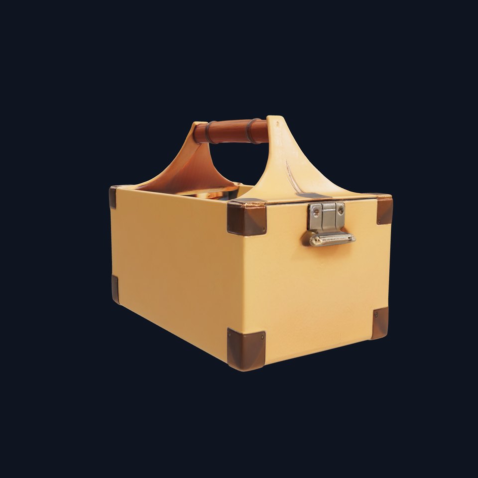 Rustic Cardboard Toolbox model pack