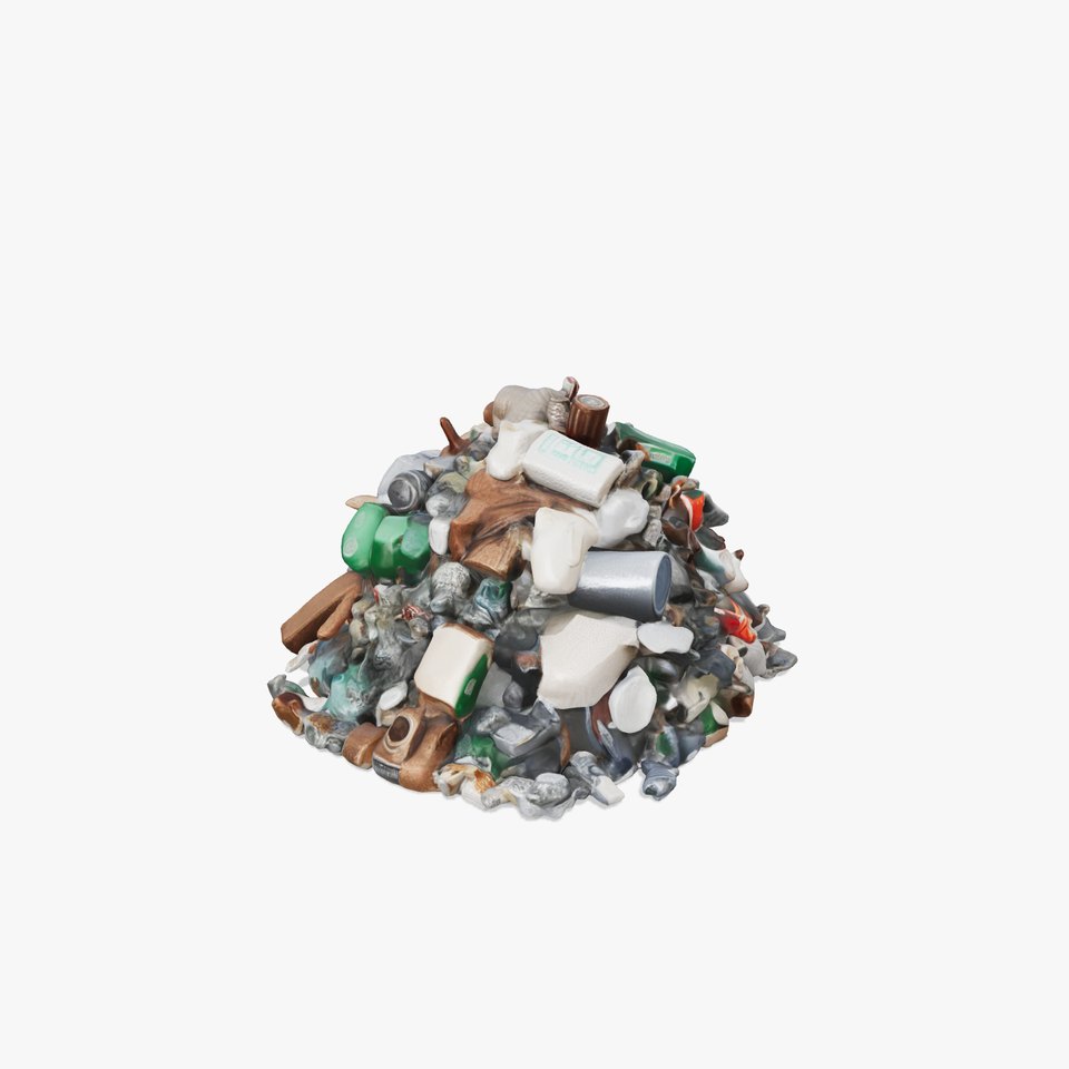 Urban Garbage Pile City Waste and Debris Model Pack