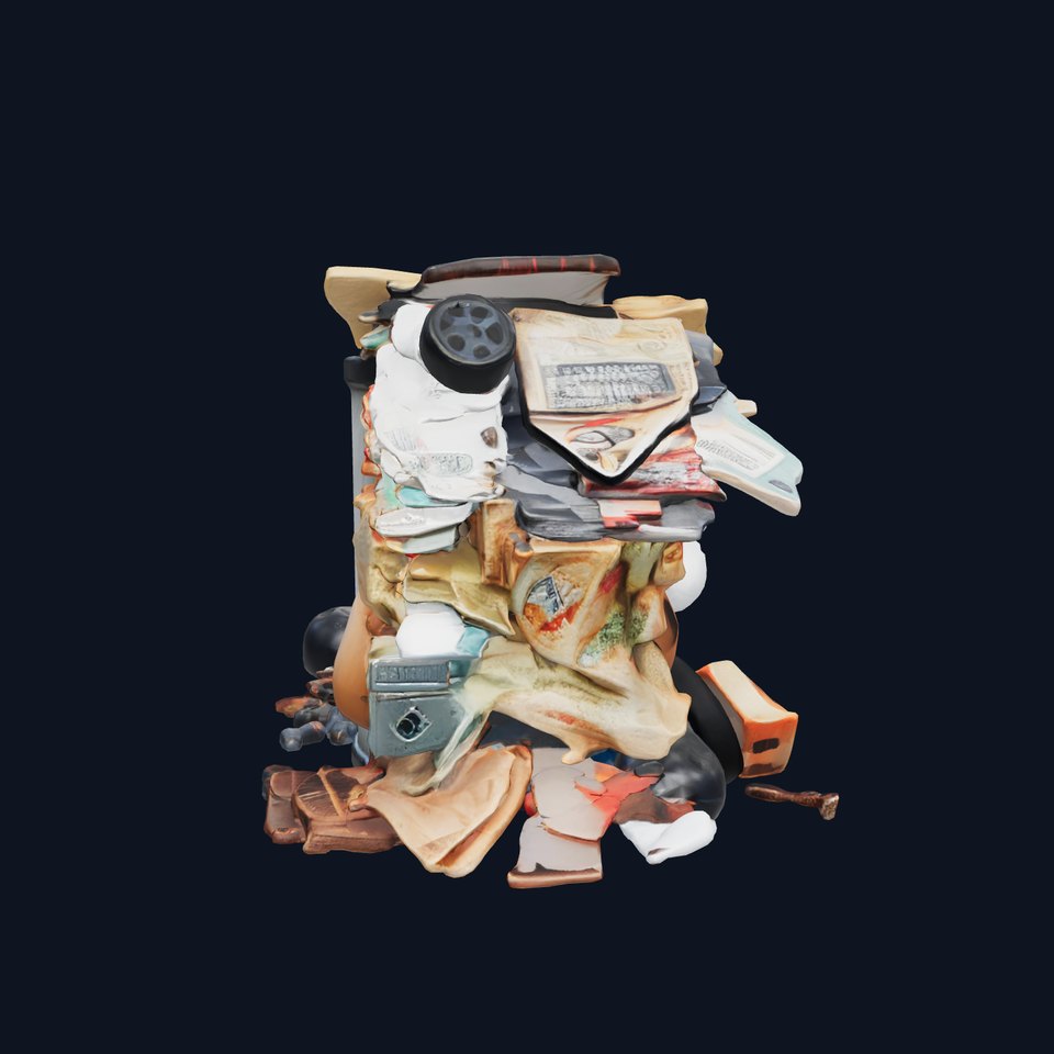 Graffiti Waste Drum with Refuse Model Pack