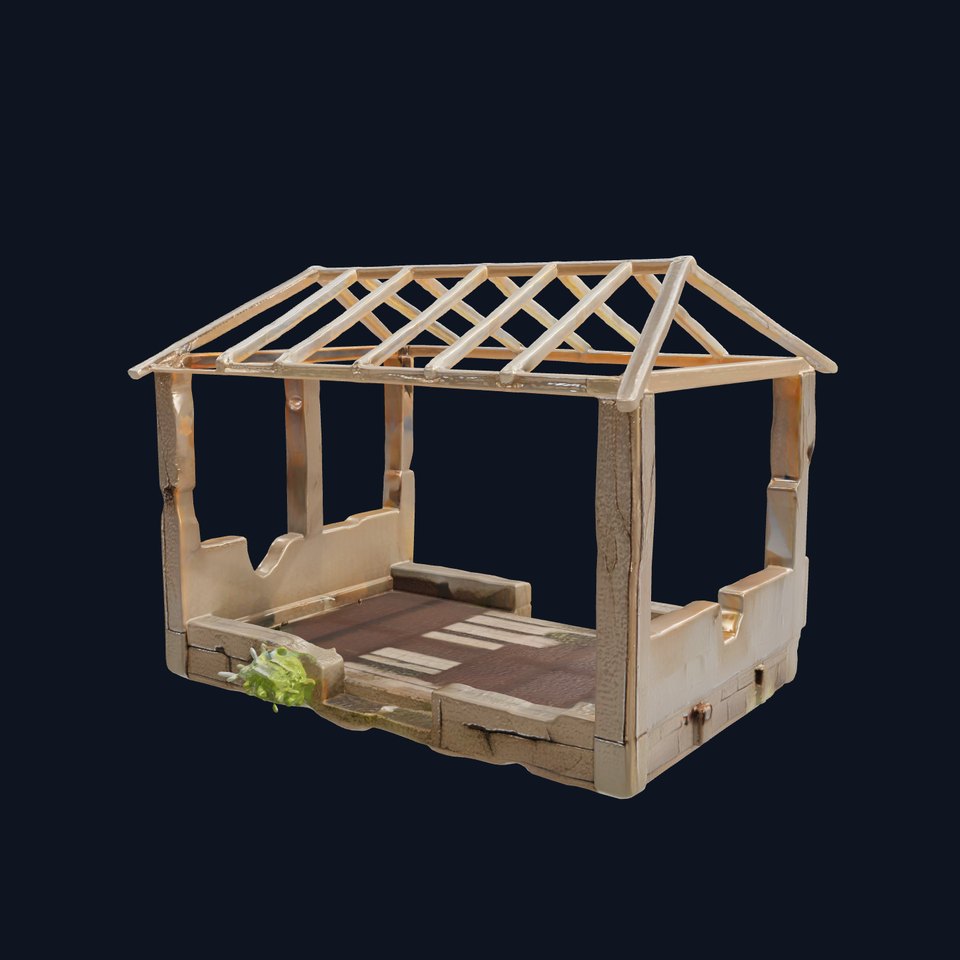 Abandoned Bungalow Ruins model pack