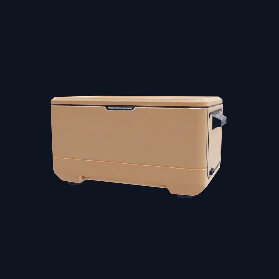 Futuristic Storage Box with Sleek Design Model Pack