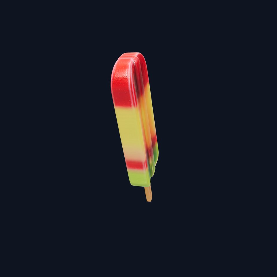 Layered Flavor Popsicle 3D Model Pack