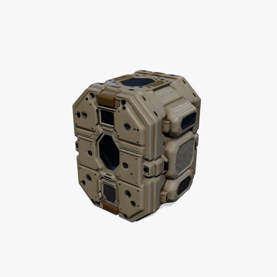 Interstellar Habitat Wall Module Model Pack