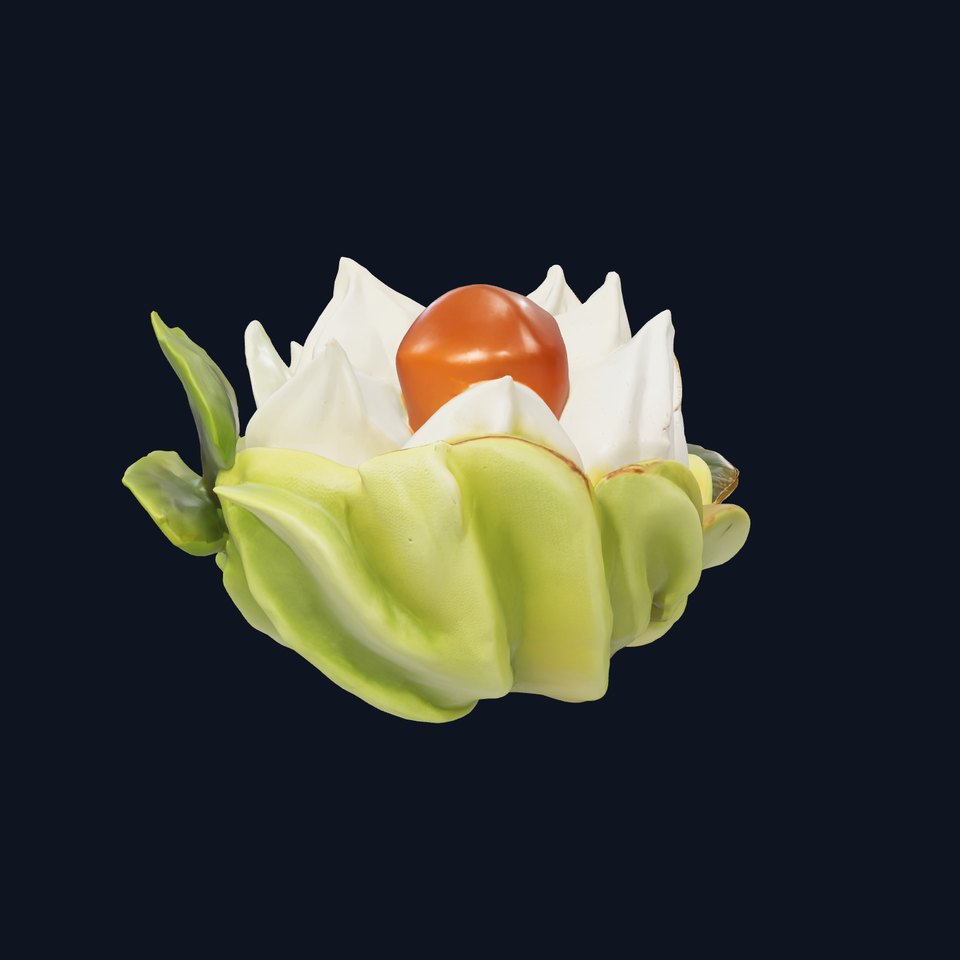 Floral Meringue Dessert Design model pack