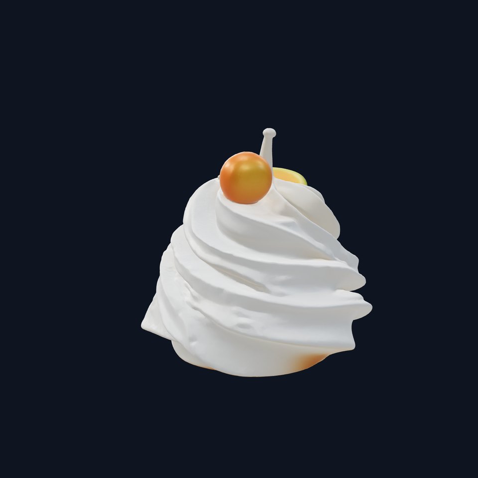 Meringue Ice Cream Duet Decorative Model Pack