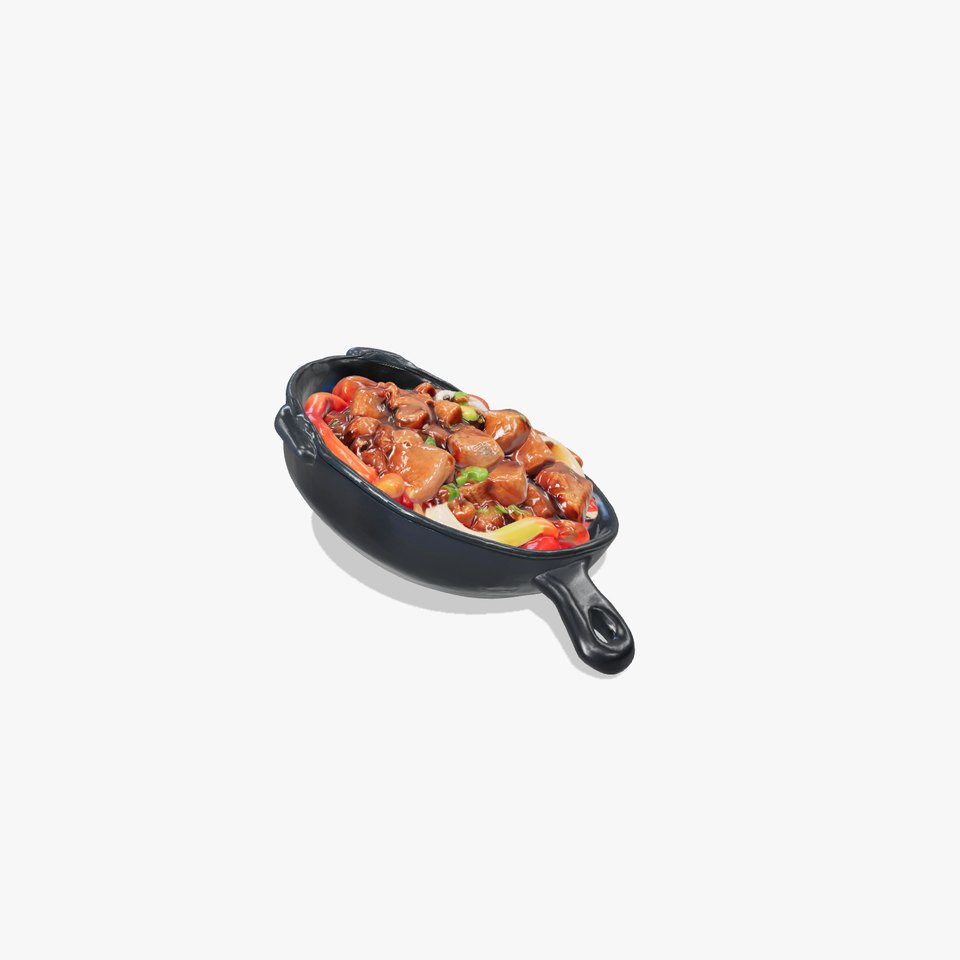 Sizzling Fajita Platter Skillet 3D model pack