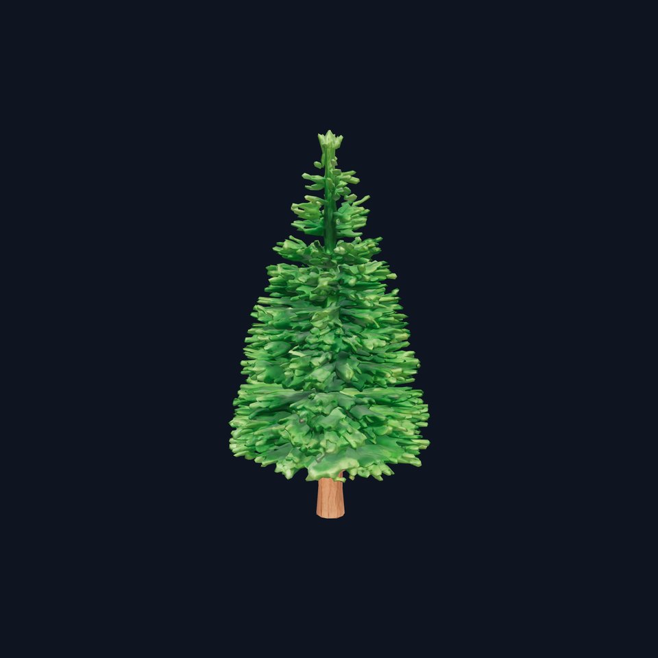 Simplistic Animated Fir Tree model pack
